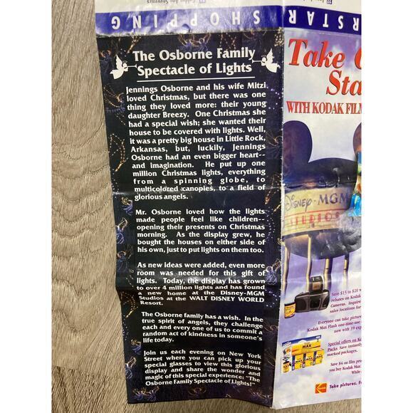 1999 Disney MGM Studios Guidemap - The Osborne Family Spectacle of Lights - Picture 10 of 10